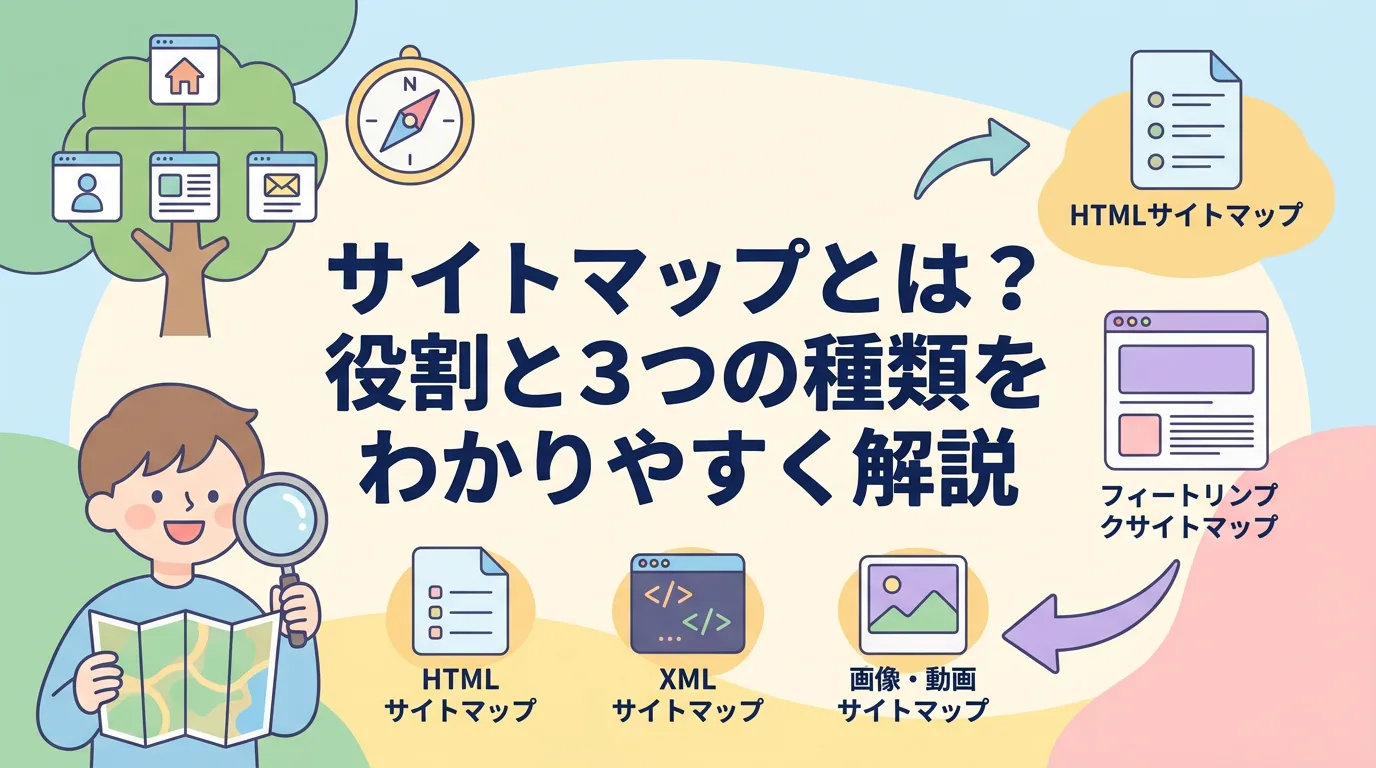 サイトマップとは?役割と3つの種類をわかりやすく解説