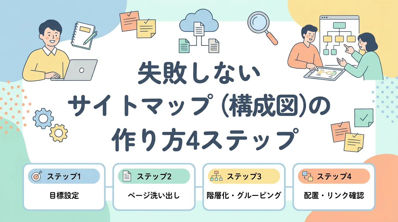 失敗しないサイトマップ(構成図)の作り方4ステップ