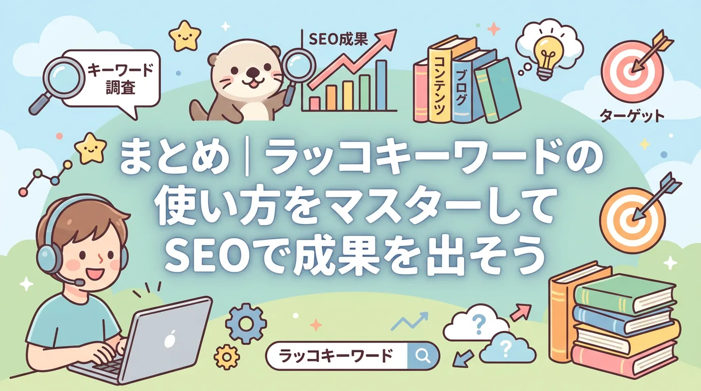 まとめ|ラッコキーワードの使い方をマスターしてSEOで成果を出そう