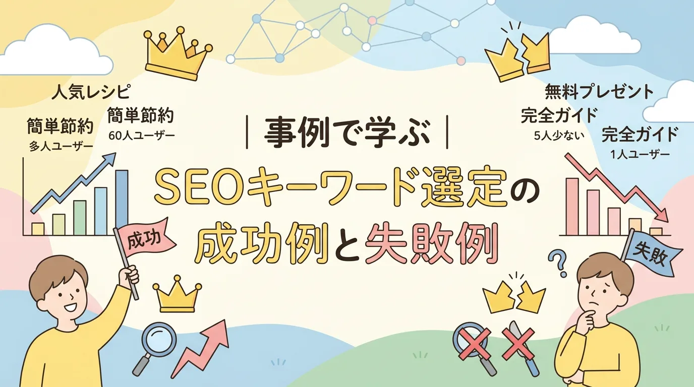 事例で学ぶ|SEOキーワード選定の成功例と失敗例