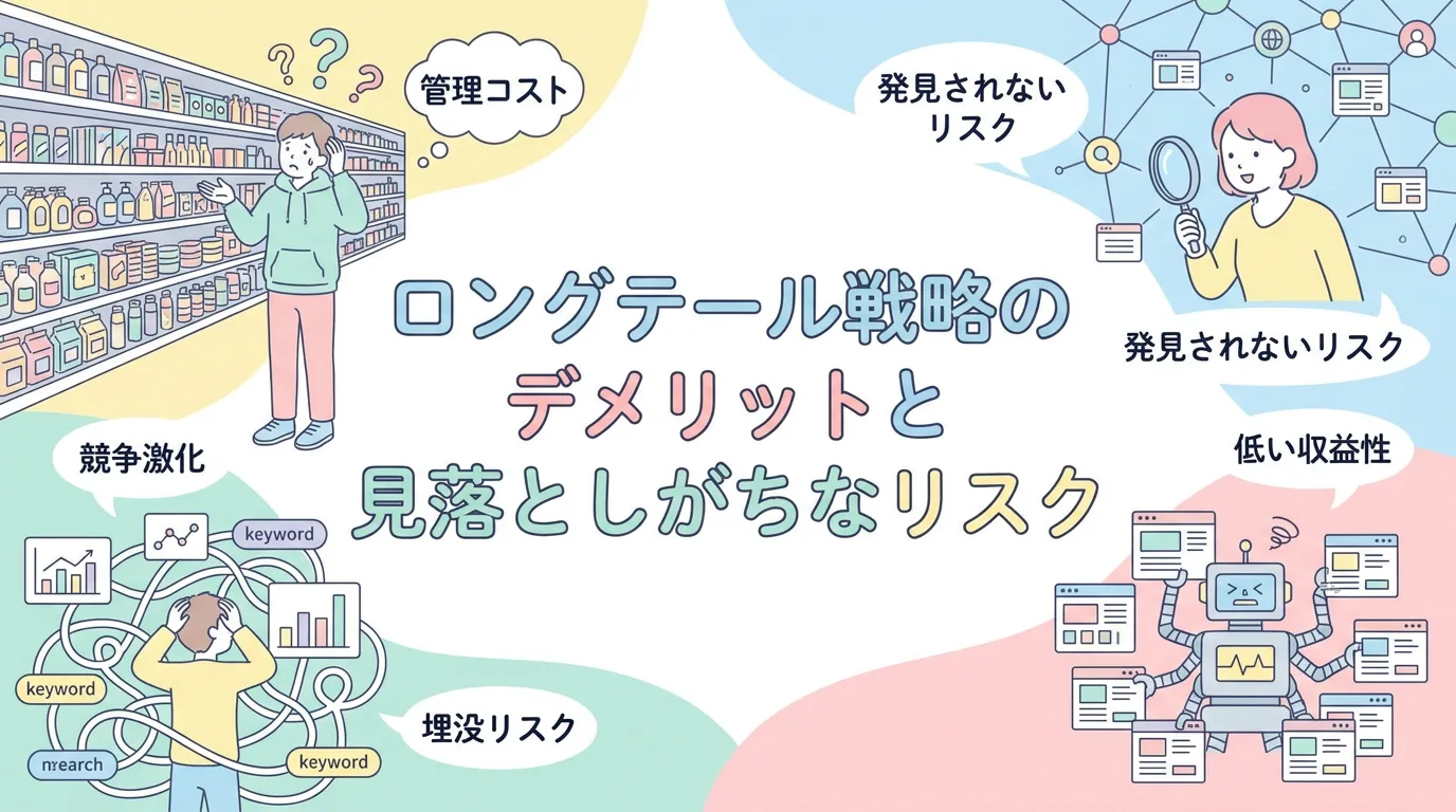 ロングテール戦略のデメリットと見落としがちなリスク