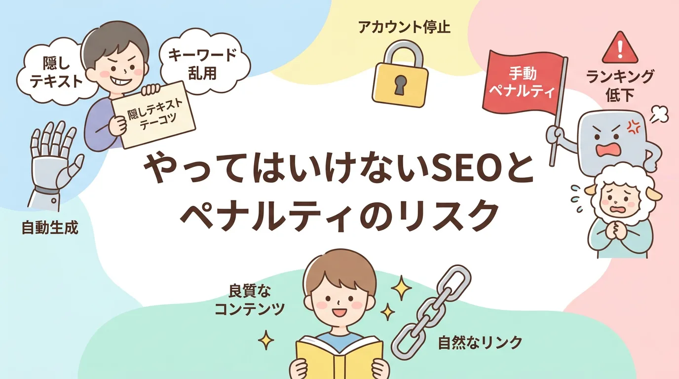 やってはいけないSEOとペナルティのリスク