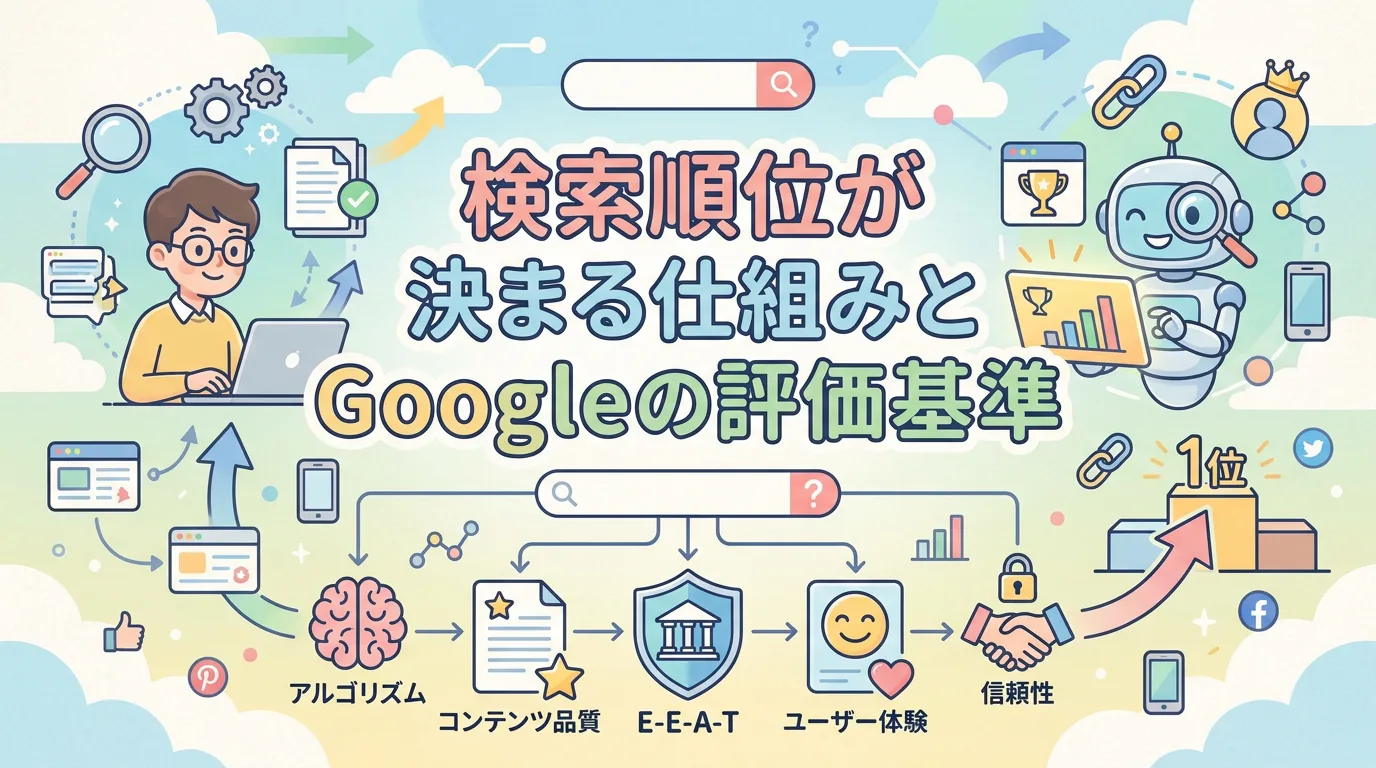 検索順位が決まる仕組みとGoogleの評価基準