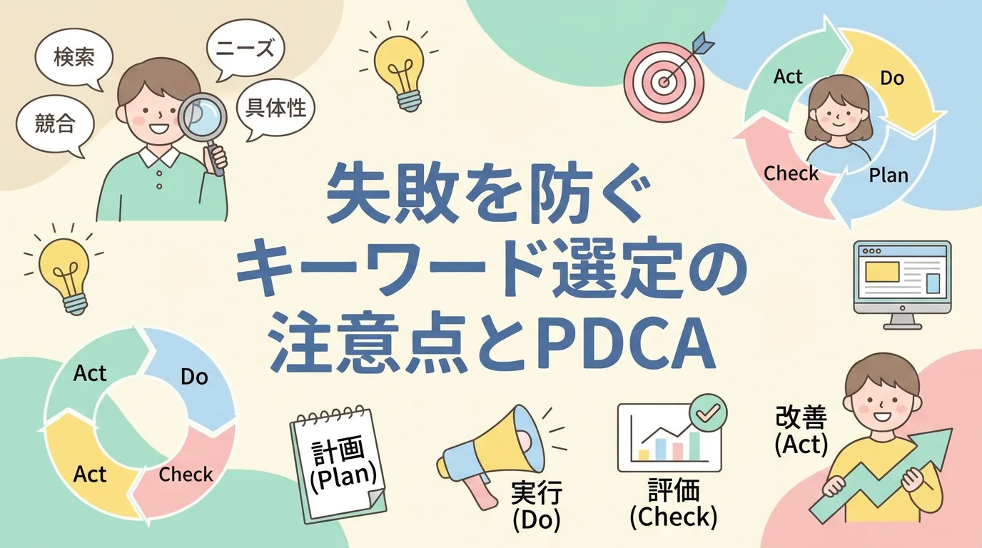 失敗を防ぐキーワード選定の注意点とPDCA