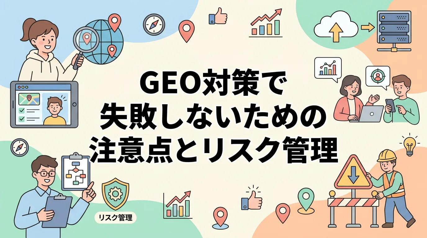 GEO対策で失敗しないための注意点とリスク管理
