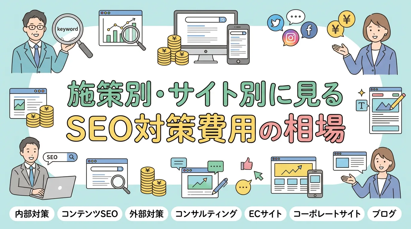 施策別・サイト別に見るSEO対策費用の相場