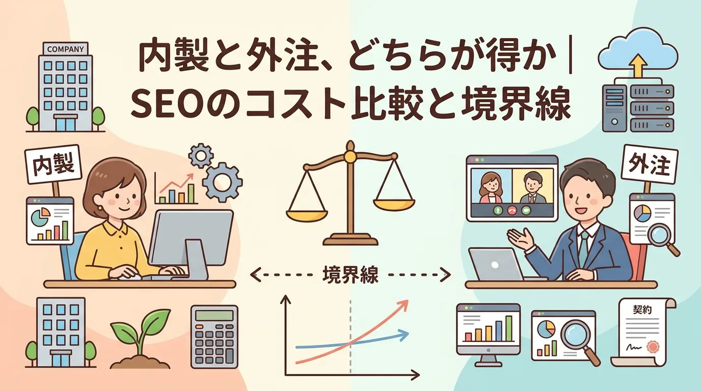 内製と外注、どちらが得か|SEOのコスト比較と境界線