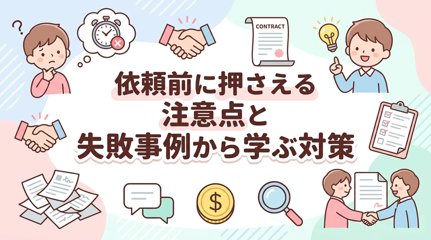 依頼前に押さえる注意点と失敗事例から学ぶ対策