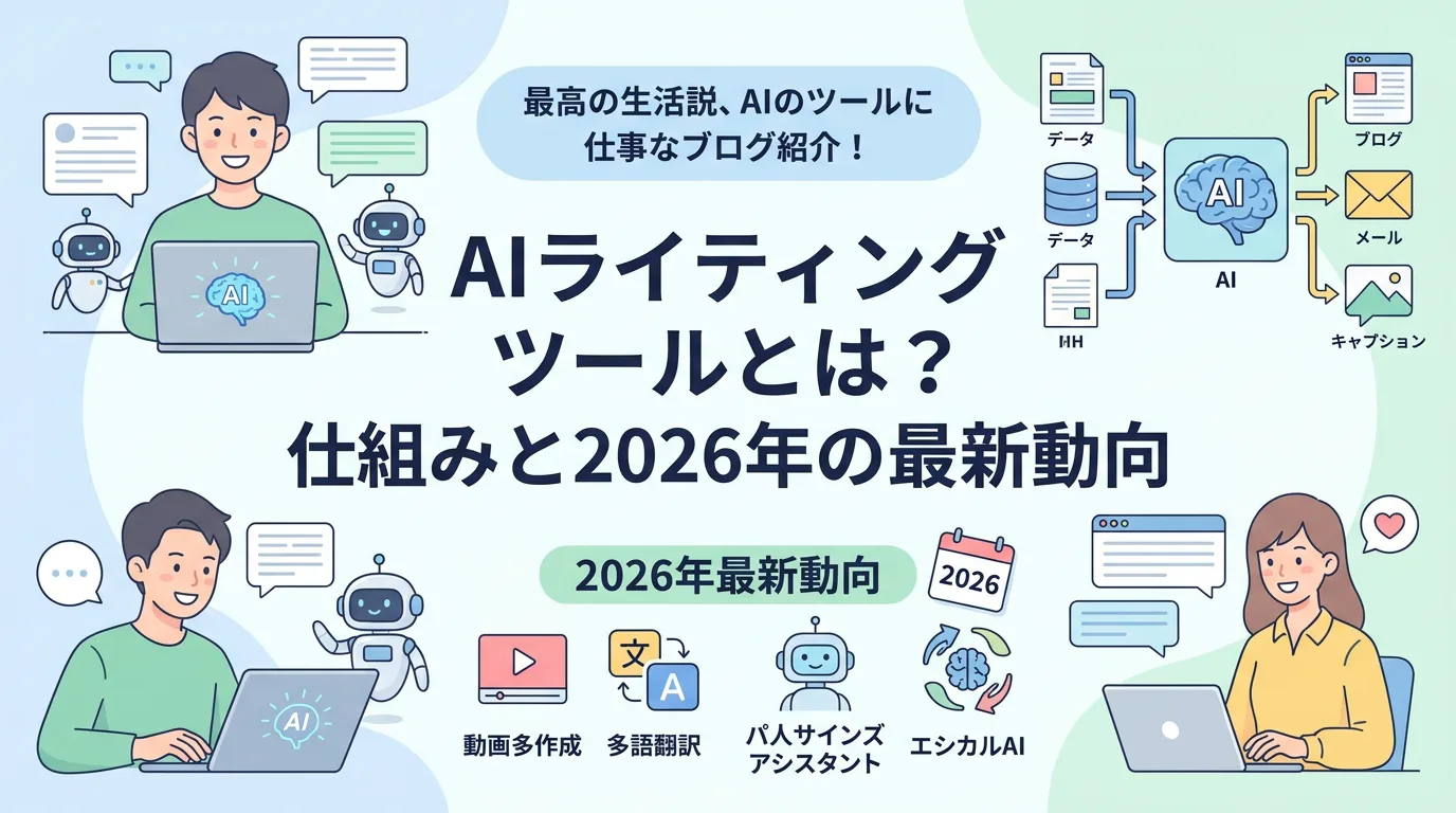 AIライティングツールとは?仕組みと2026年の最新動向