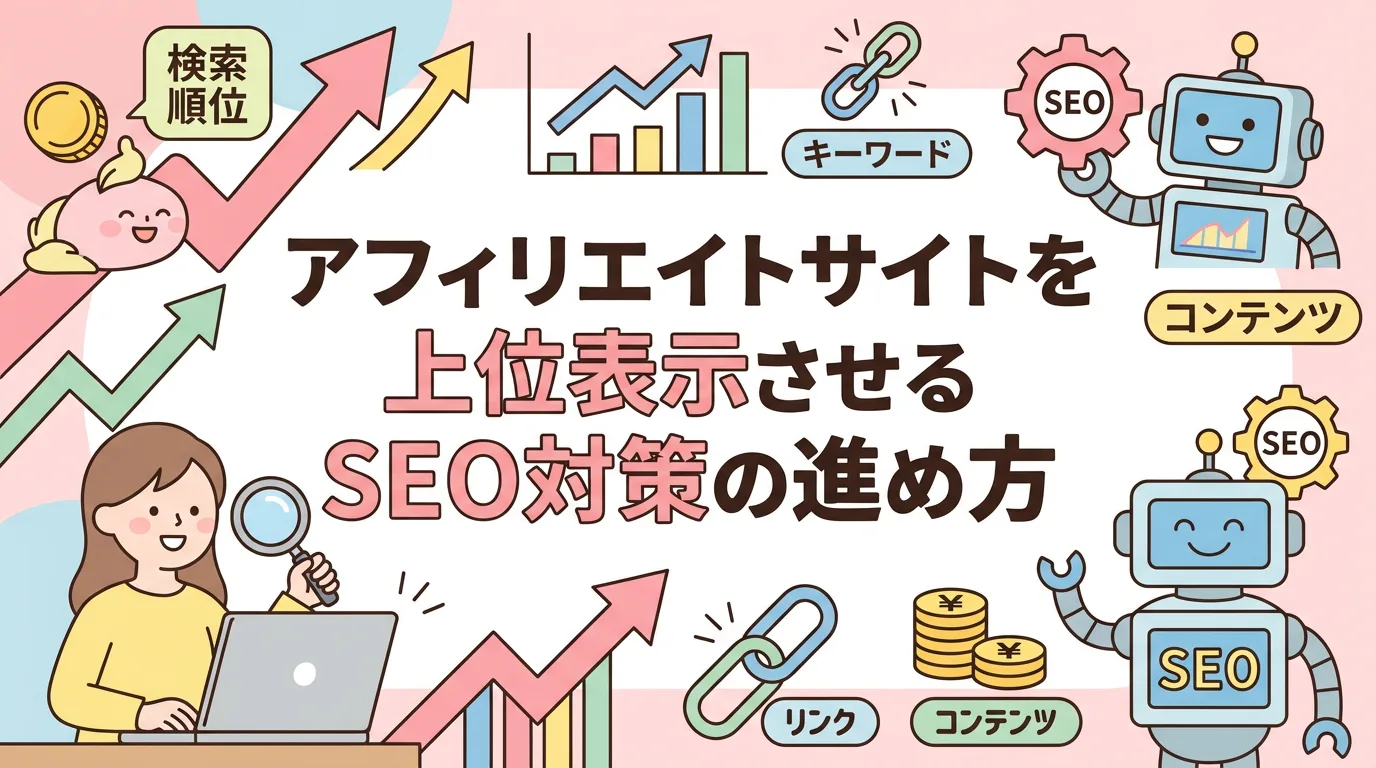 アフィリエイトサイトを上位表示させるSEO対策の進め方