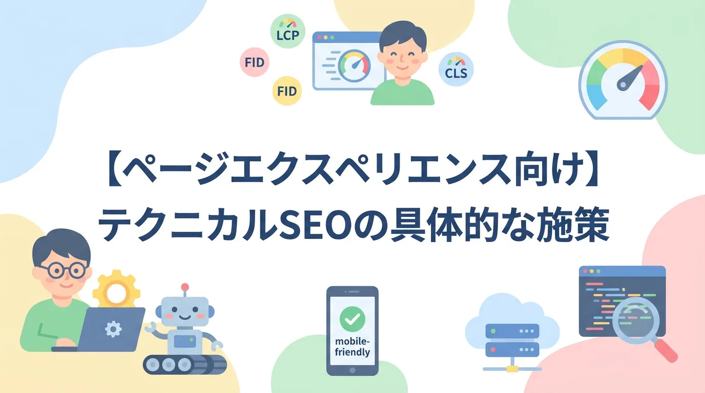 【ページエクスペリエンス向け】テクニカルSEOの具体的な施策