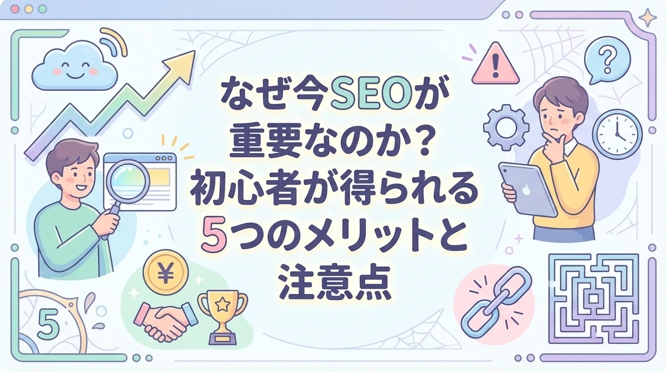 なぜ今SEOが重要なのか?初心者が得られる5つのメリットと注意点