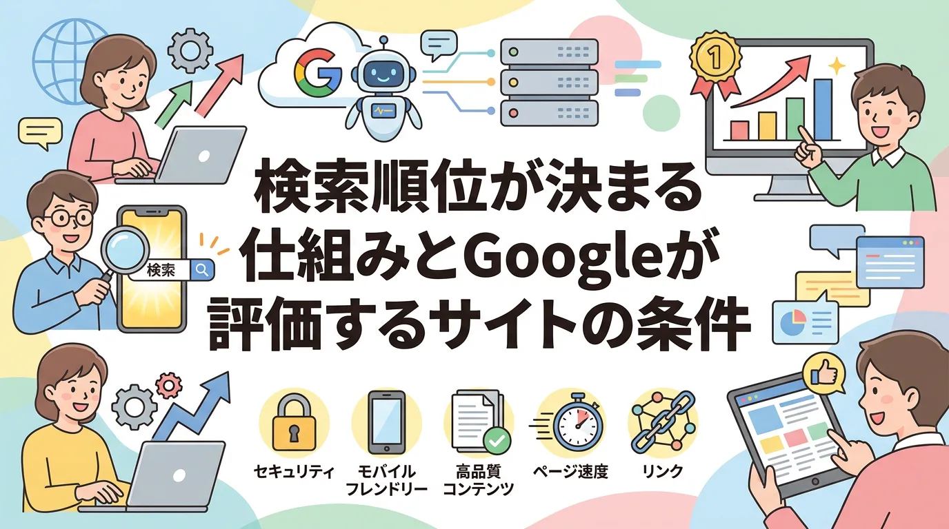 検索順位が決まる仕組みとGoogleが評価するサイトの条件