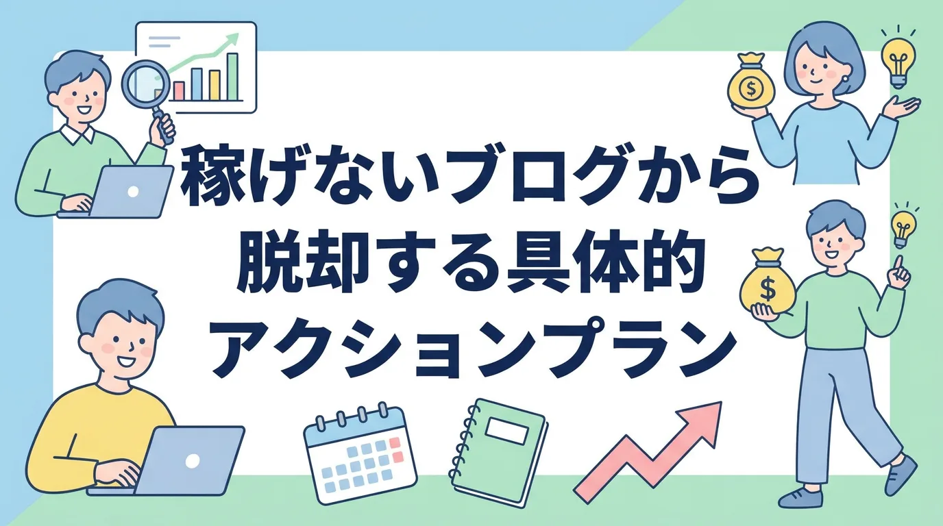 稼げないブログから脱却する具体的アクションプラン