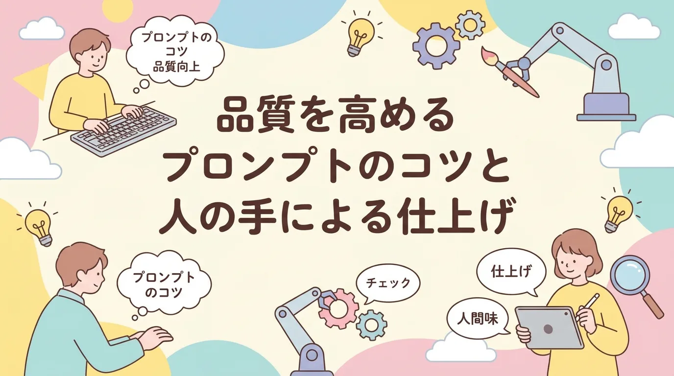 品質を高めるプロンプトのコツと人の手による仕上げ