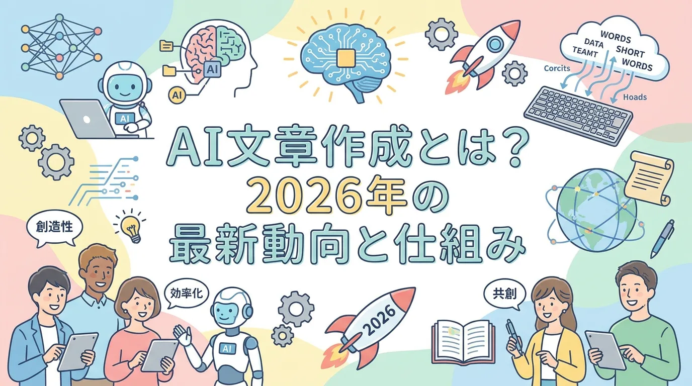 AI文章作成とは?2026年の最新動向と仕組み