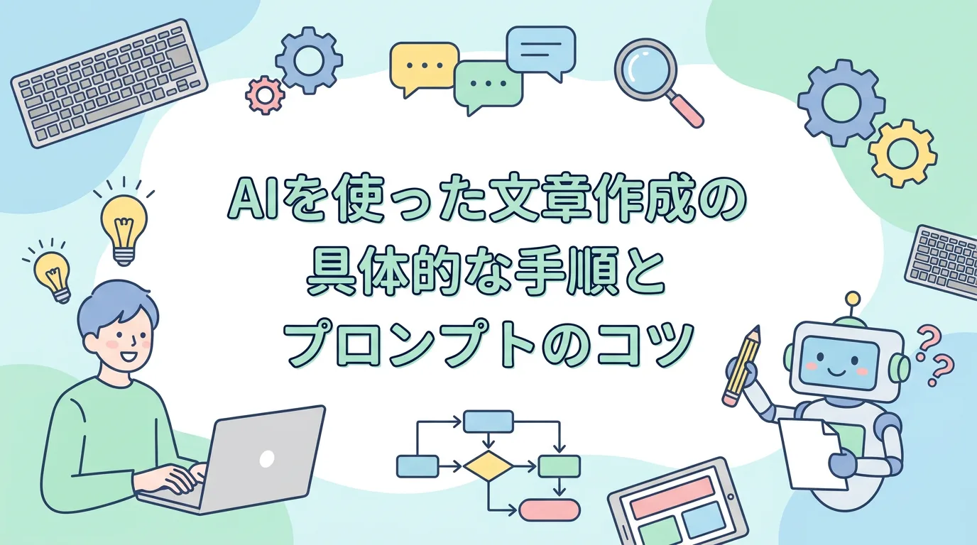 AIを使った文章作成の具体的な手順とプロンプトのコツ