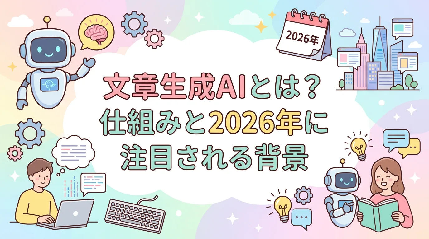 文章生成AIとは?仕組みと2026年に注目される背景