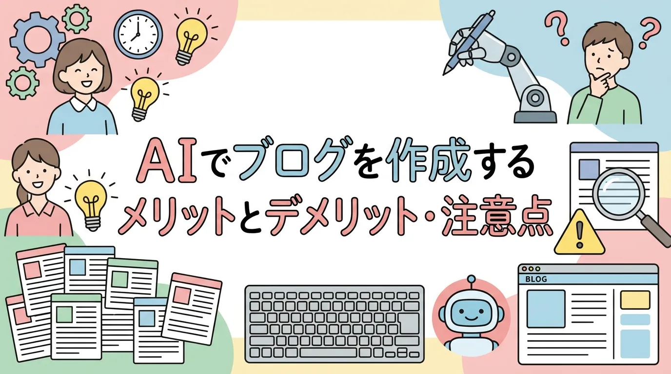 AIでブログを作成するメリットとデメリット・注意点