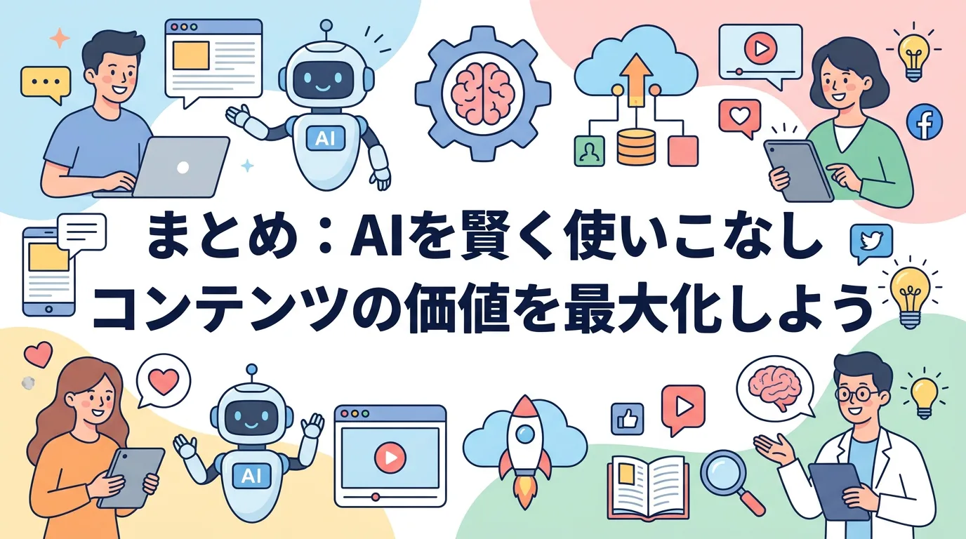 まとめ:AIを賢く使いこなしコンテンツの価値を最大化しよう