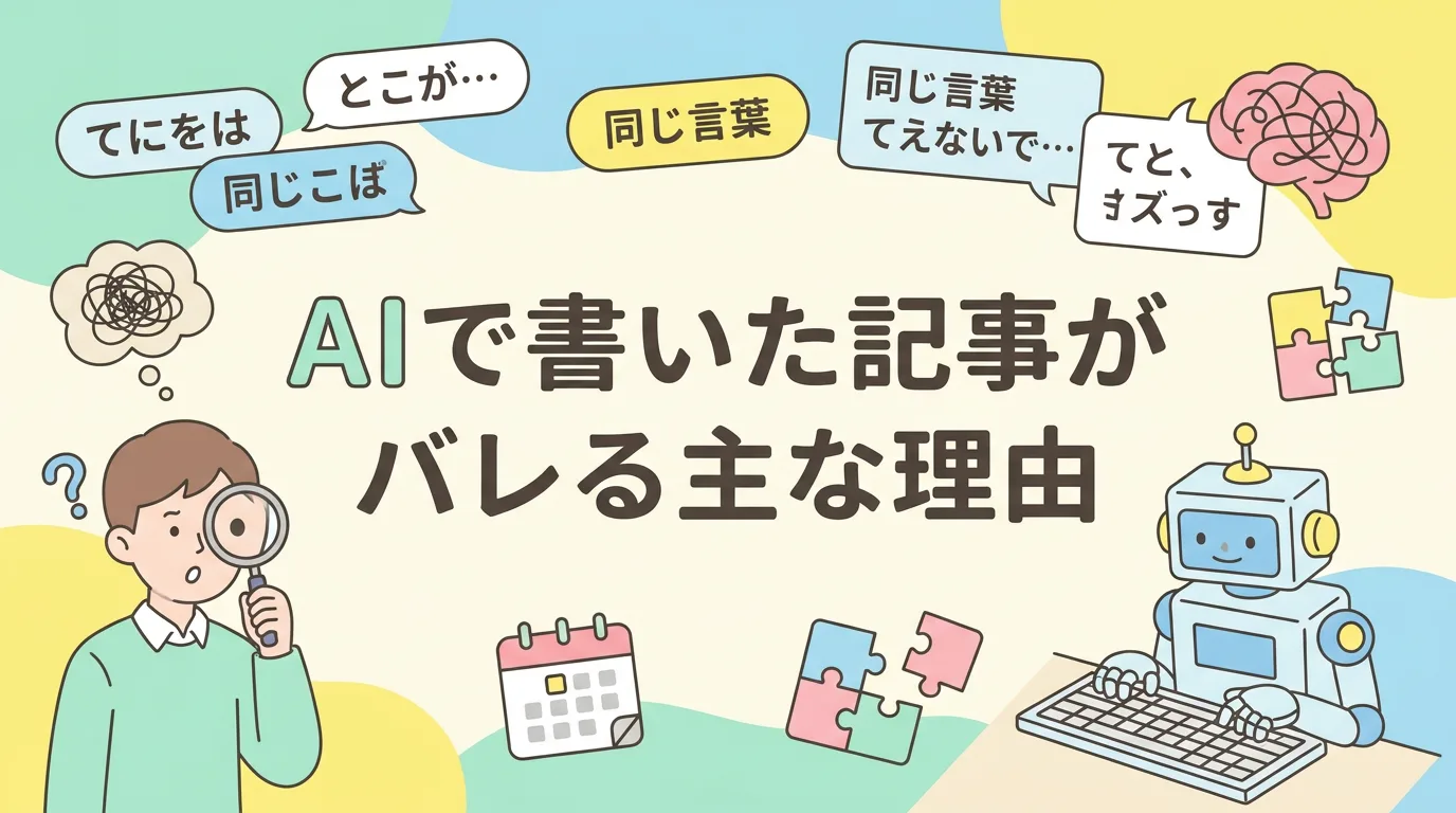 AIで書いた記事がバレる主な理由