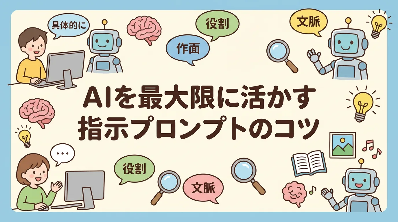 AIを最大限に活かす指示プロンプトのコツ