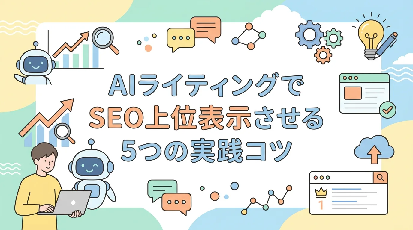 AIライティングでSEO上位表示させる5つの実践コツ