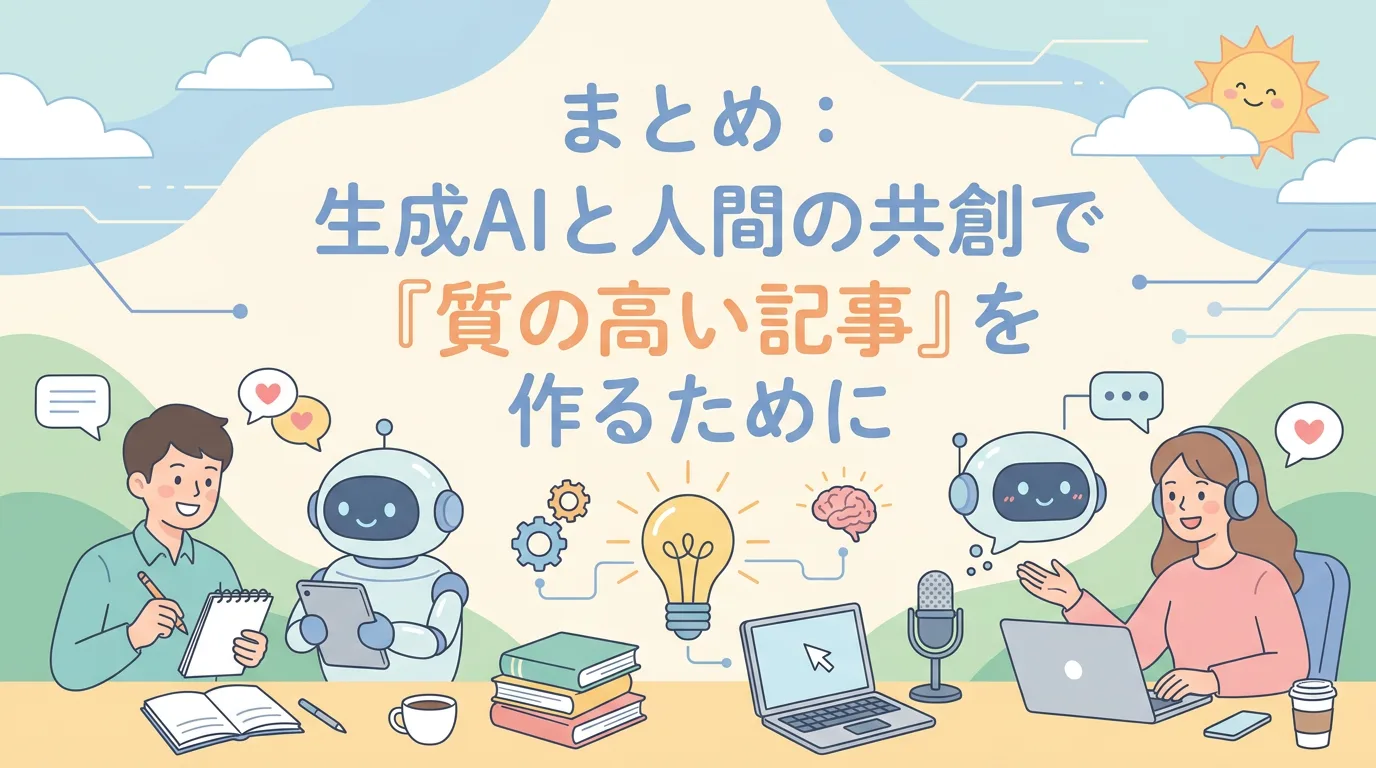 まとめ：生成AIと人間の共創で『質の高い記事』を作るために