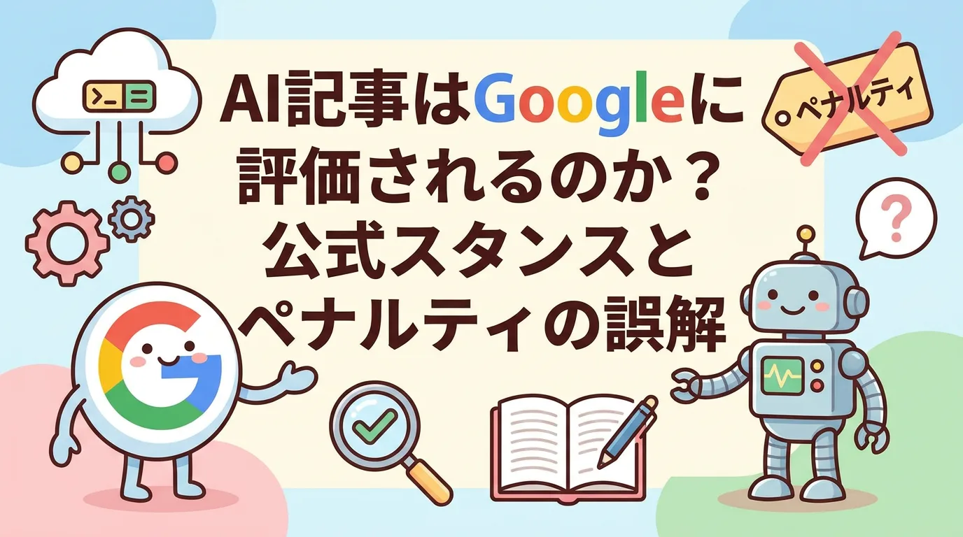 AI記事はGoogleに評価されるのか？公式スタンスとペナルティの誤解