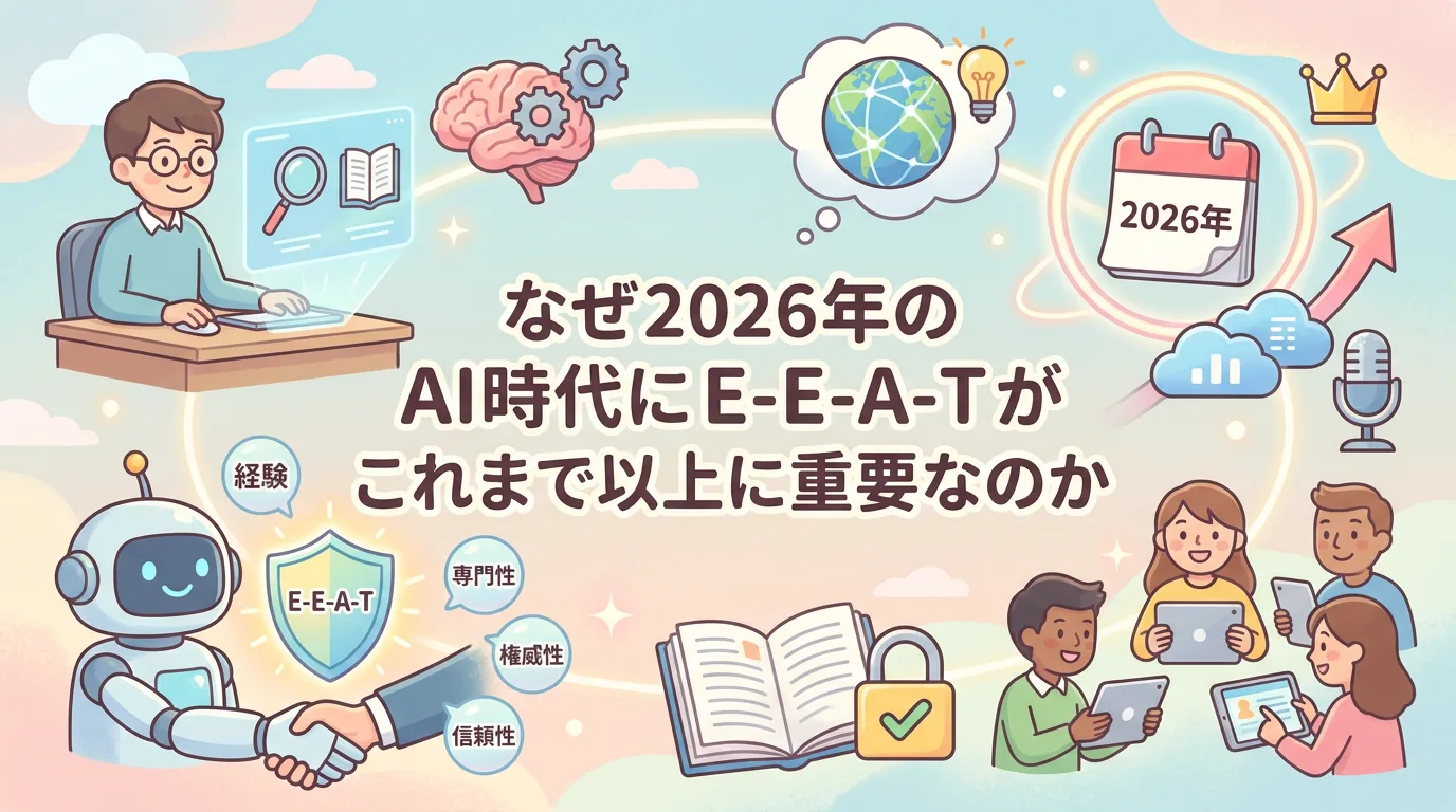 なぜ2026年のAI時代にE-E-A-Tがこれまで以上に重要なのか