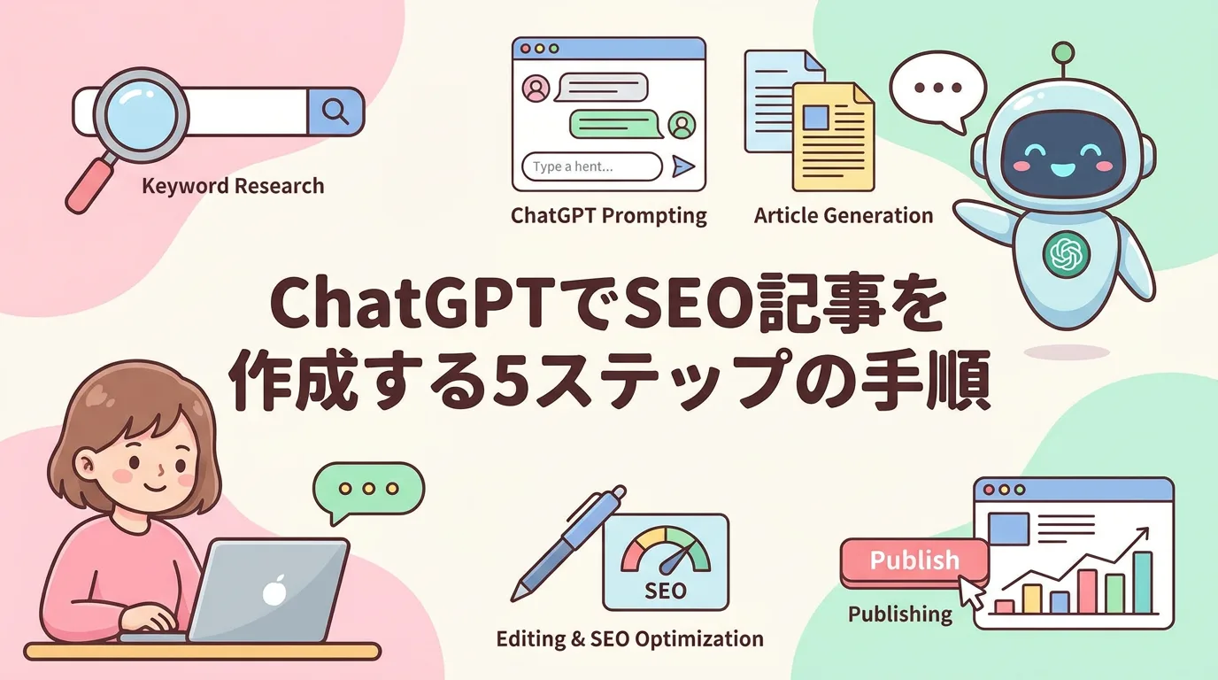 ChatGPTでSEO記事を作成する5ステップの手順