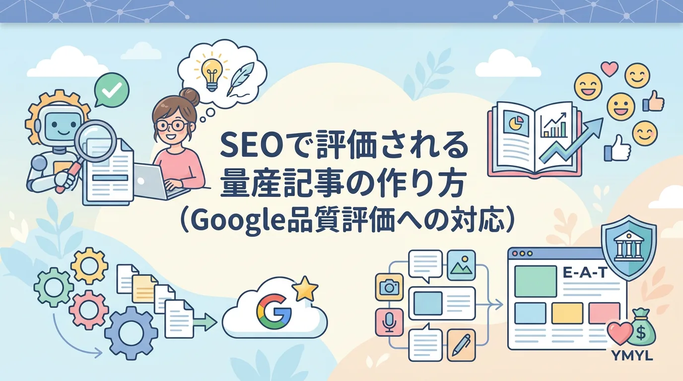SEOで評価される量産記事の作り方(Google品質評価への対応)