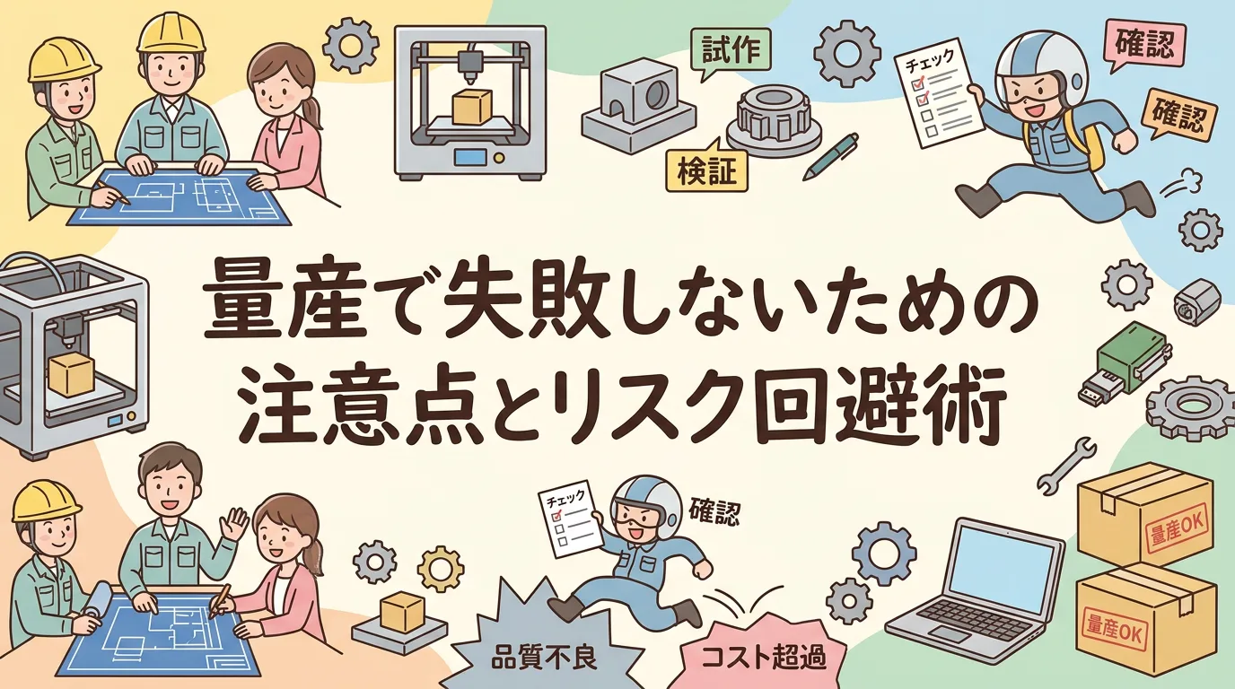 量産で失敗しないための注意点とリスク回避術