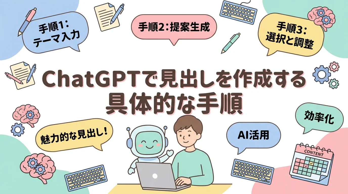 ChatGPTで見出しを作成する具体的な手順