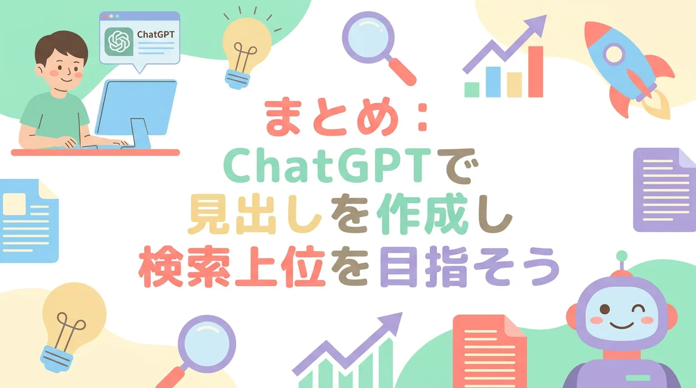 まとめ：ChatGPTで見出しを作成し検索上位を目指そう