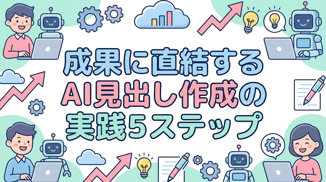 成果に直結するAI見出し作成の実践5ステップ