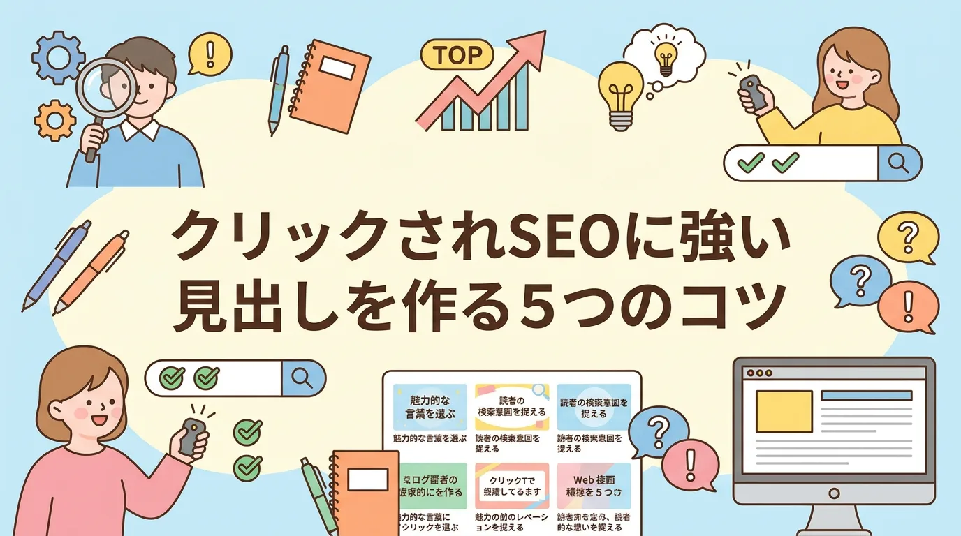 クリックされSEOに強い見出しを作る5つのコツ