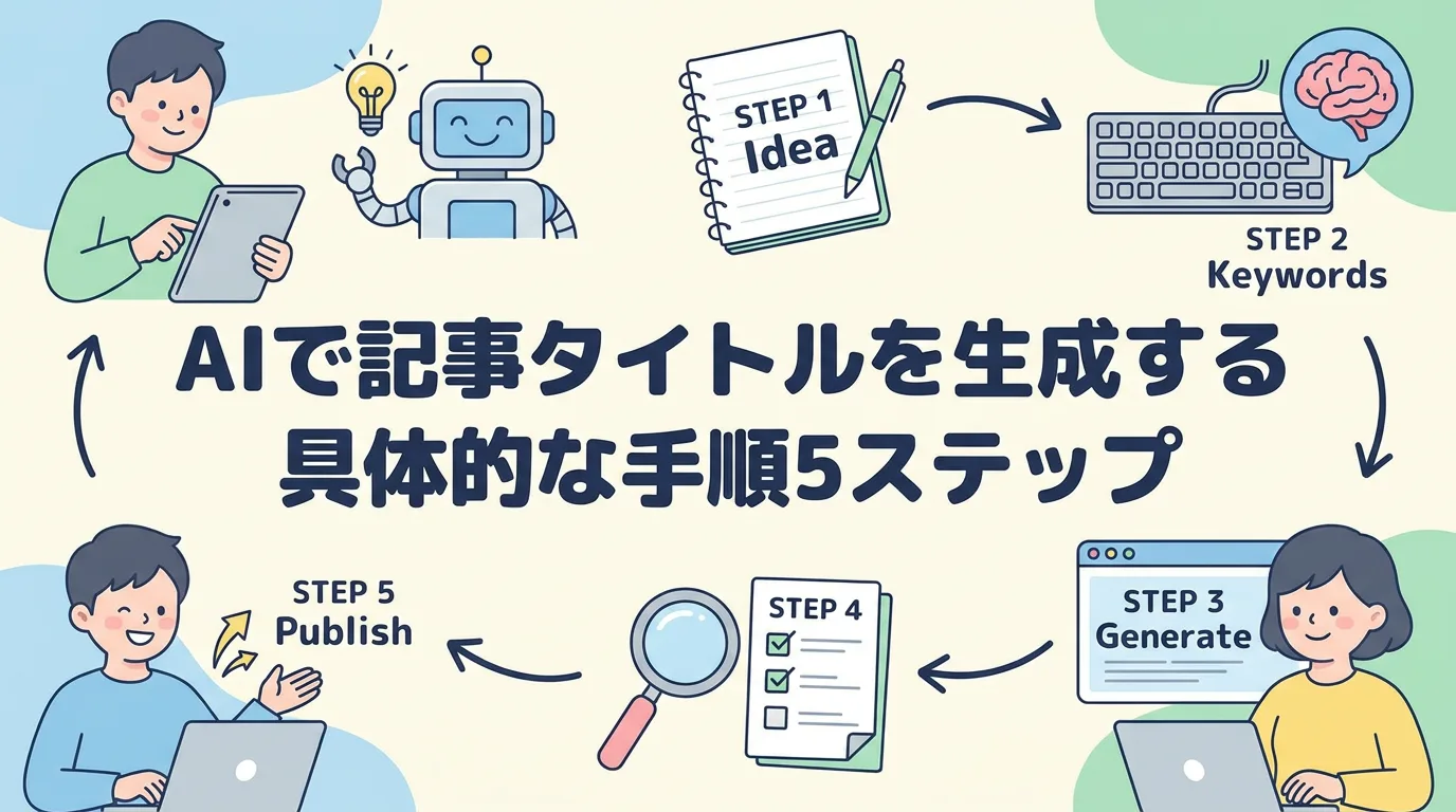 AIで記事タイトルを生成する具体的な手順5ステップ