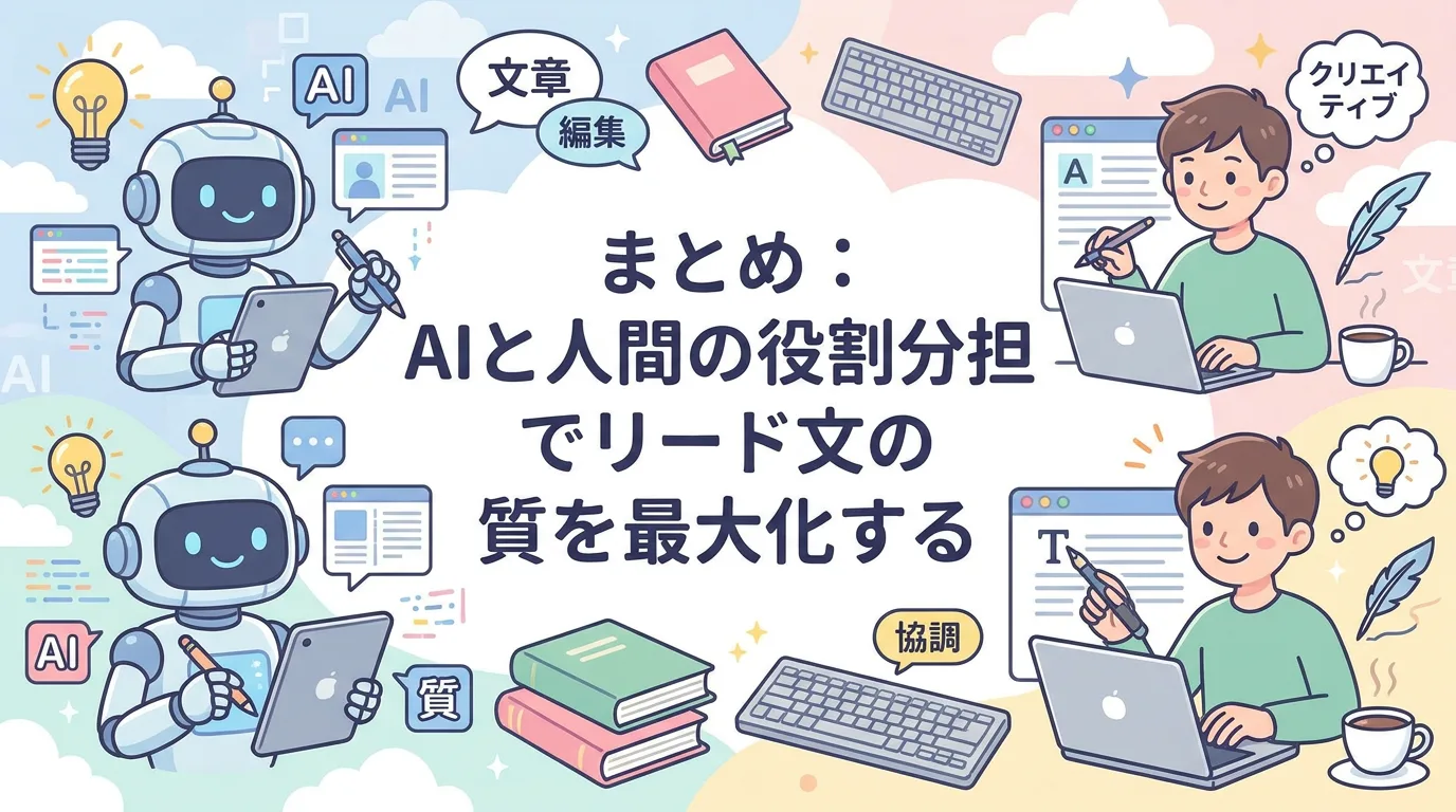 まとめ:AIと人間の役割分担でリード文の質を最大化する