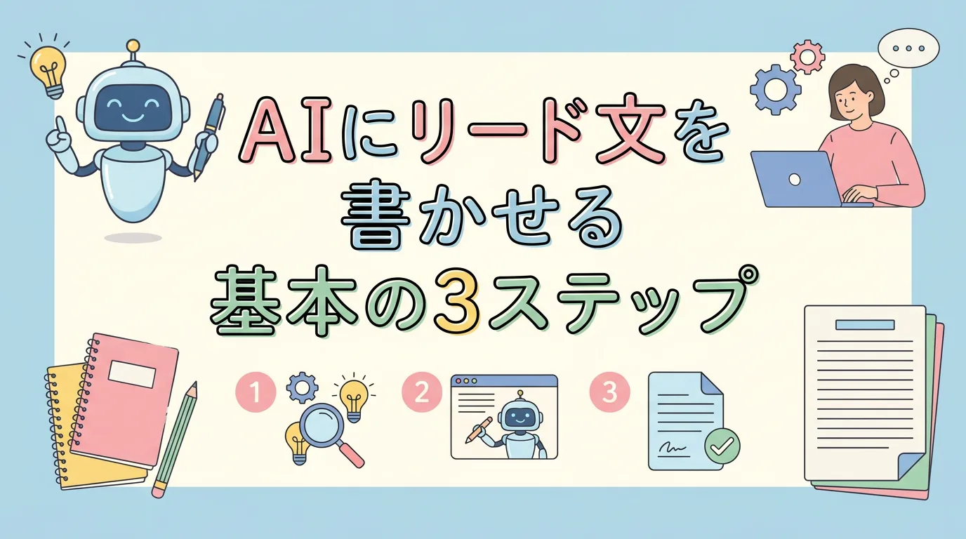 AIにリード文を書かせる基本の3ステップ
