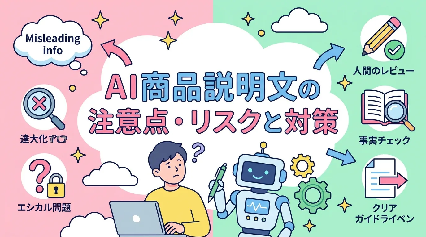 AI商品説明文の注意点・リスクと対策