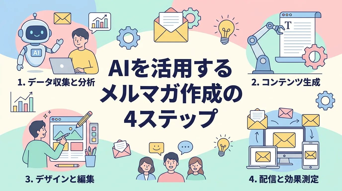 AIを活用するメルマガ作成の4ステップ