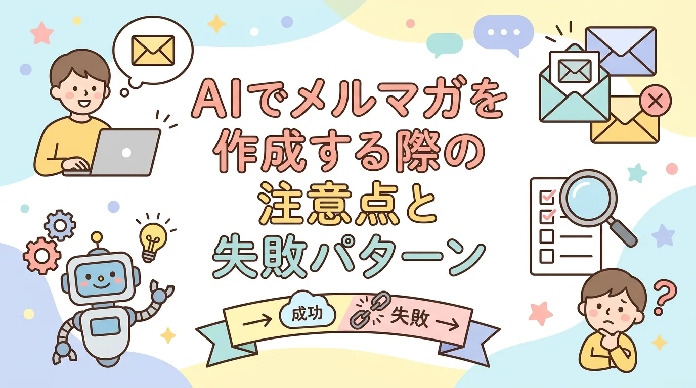 AIでメルマガを作成する際の注意点と失敗パターン