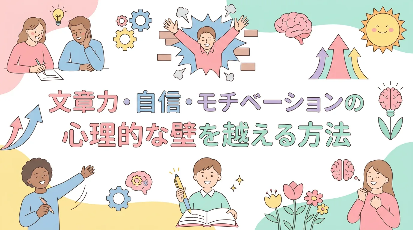 文章力・自信・モチベーションの心理的な壁を越える方法