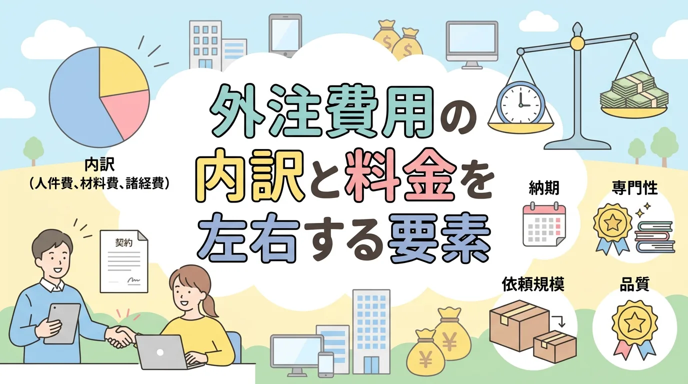 外注費用の内訳と料金を左右する要素