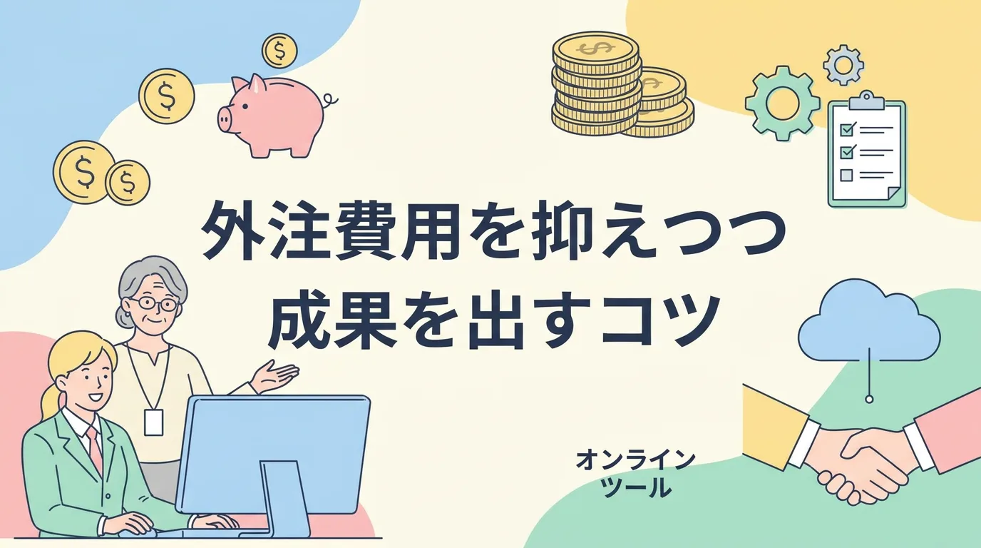 外注費用を抑えつつ成果を出すコツ
