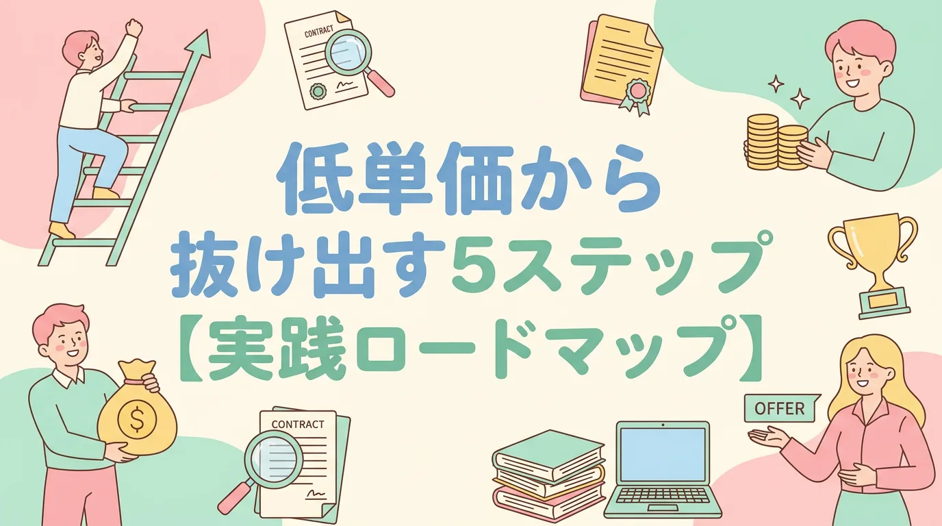 低単価から抜け出す5ステップ【実践ロードマップ】