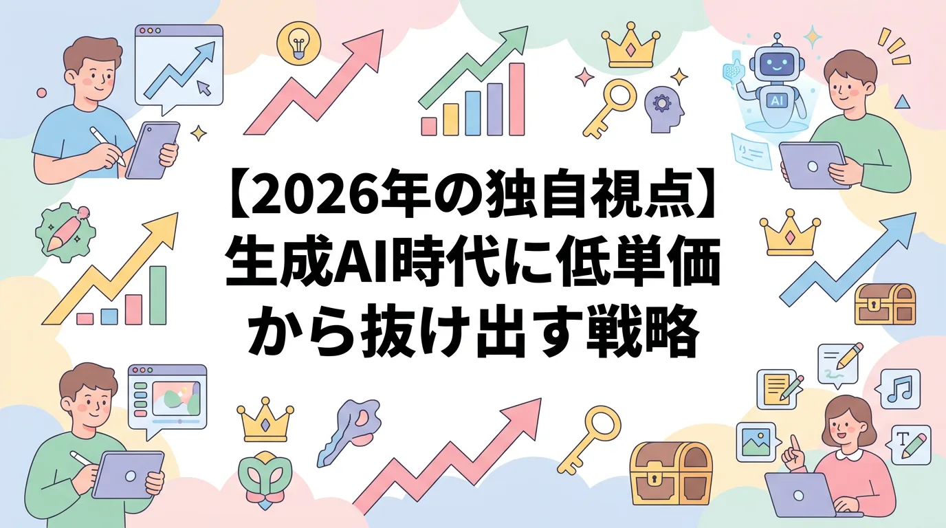 【2026年の独自視点】生成AI時代に低単価から抜け出す戦略