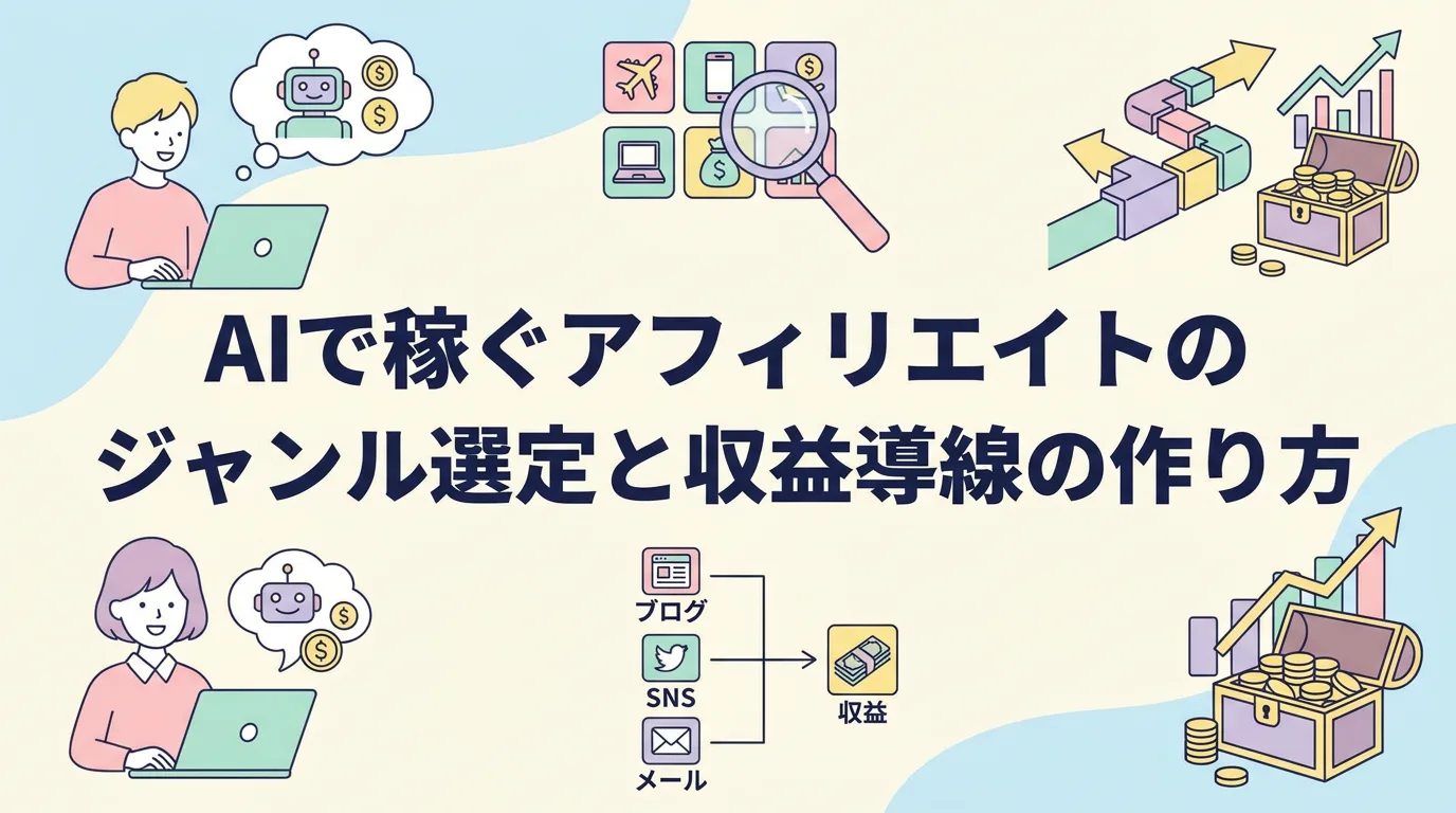AIで稼ぐアフィリエイトのジャンル選定と収益導線の作り方