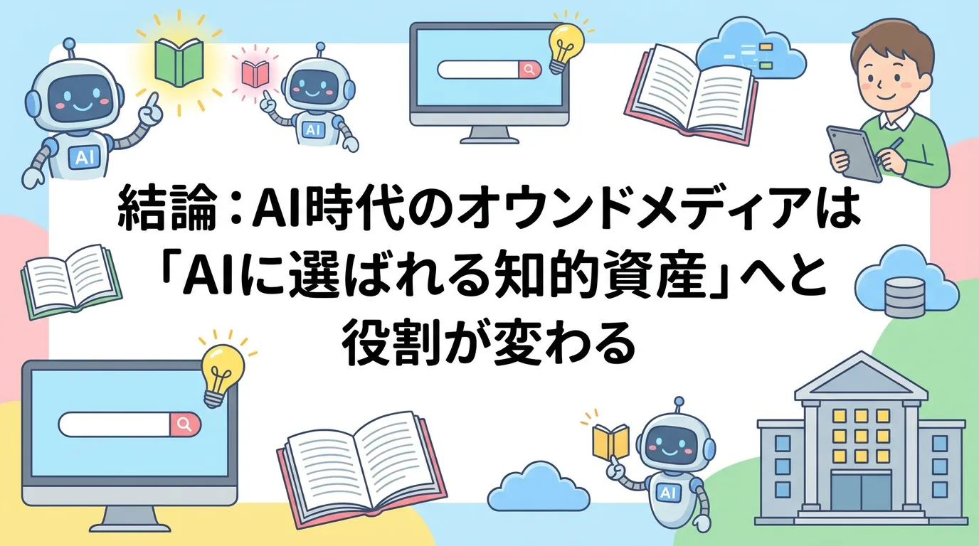 結論：AI時代のオウンドメディアは「AIに選ばれる知的資産」へと役割が変わる